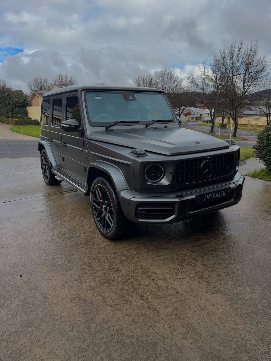 Matte AMG G-Wagon finished after a full detail