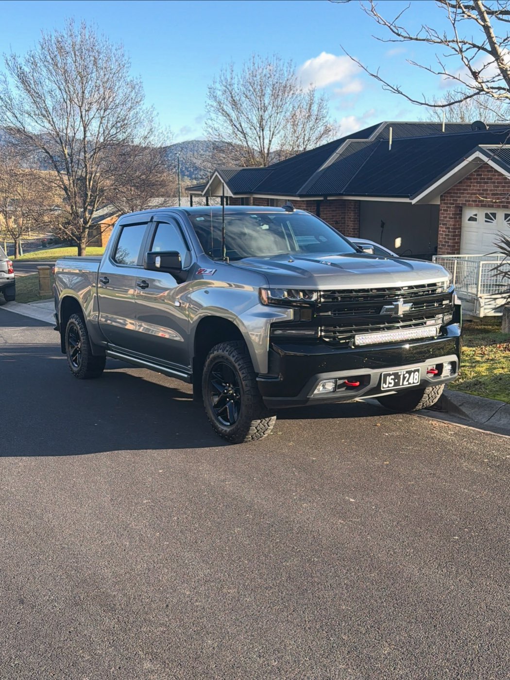 Chevrolet Silverado detailed on a driveway